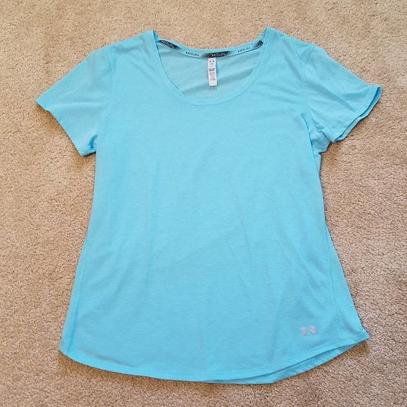 Under Armour Tops - Under Armour light blue running t-shirt